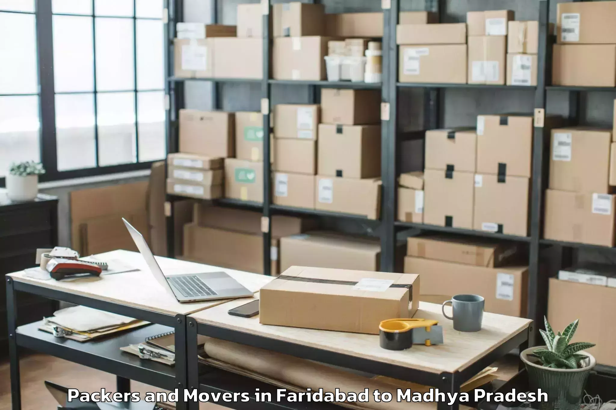 Faridabad to Dhimarkheda Packers And Movers Booking